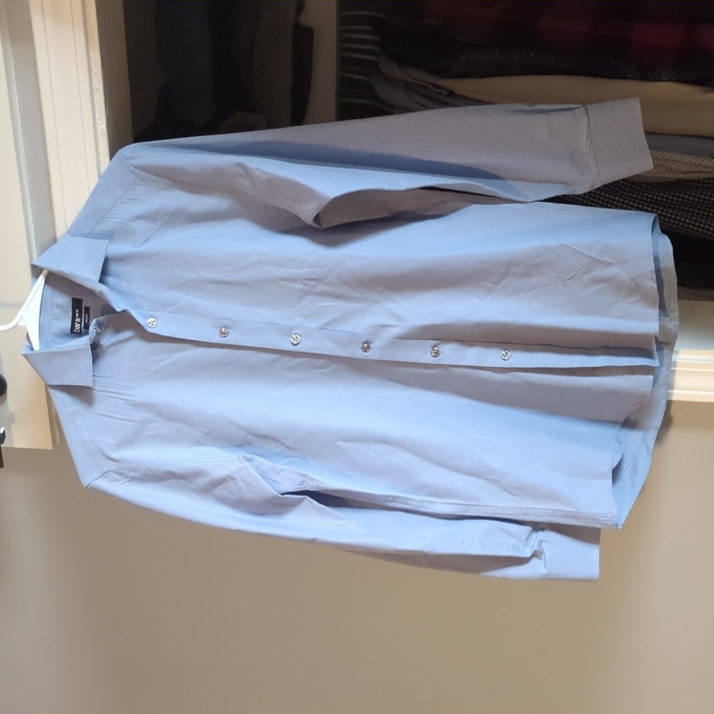 Bar III slim fit stretch button down